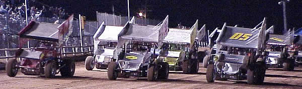 Stepanie Chappell, Claud Estes and eventual race winner Kevin Ramey 