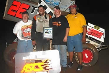 Amarillo's Derek Drown scored his first career American Sprint Car 