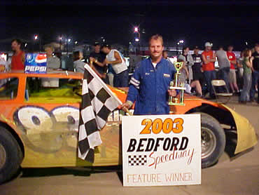 Super Late Model winner Scott Rhodes