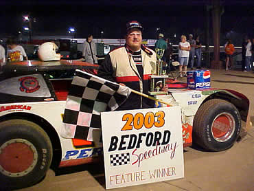 Limited Late Model winner Craig Perigo