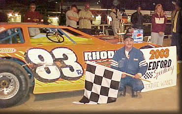 SCOTT RHODES WINS THIRD STRAIGHT AT BEDFORD SPEEDWAY