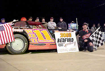 Bedford Speedway Late Model Dirt Winner's Circle
