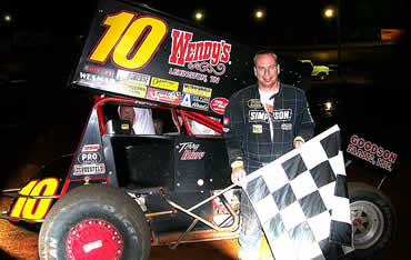 Terry Gray Winged Outlaw Sprint Car Winner