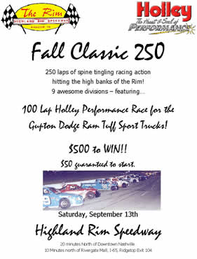 Highland Rim Fall Classic 250
